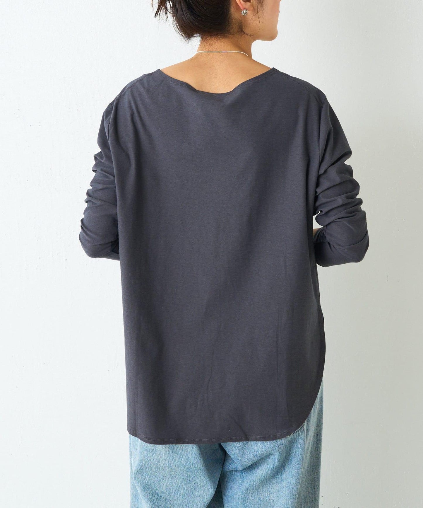 條紋純棉長袖T-shirt