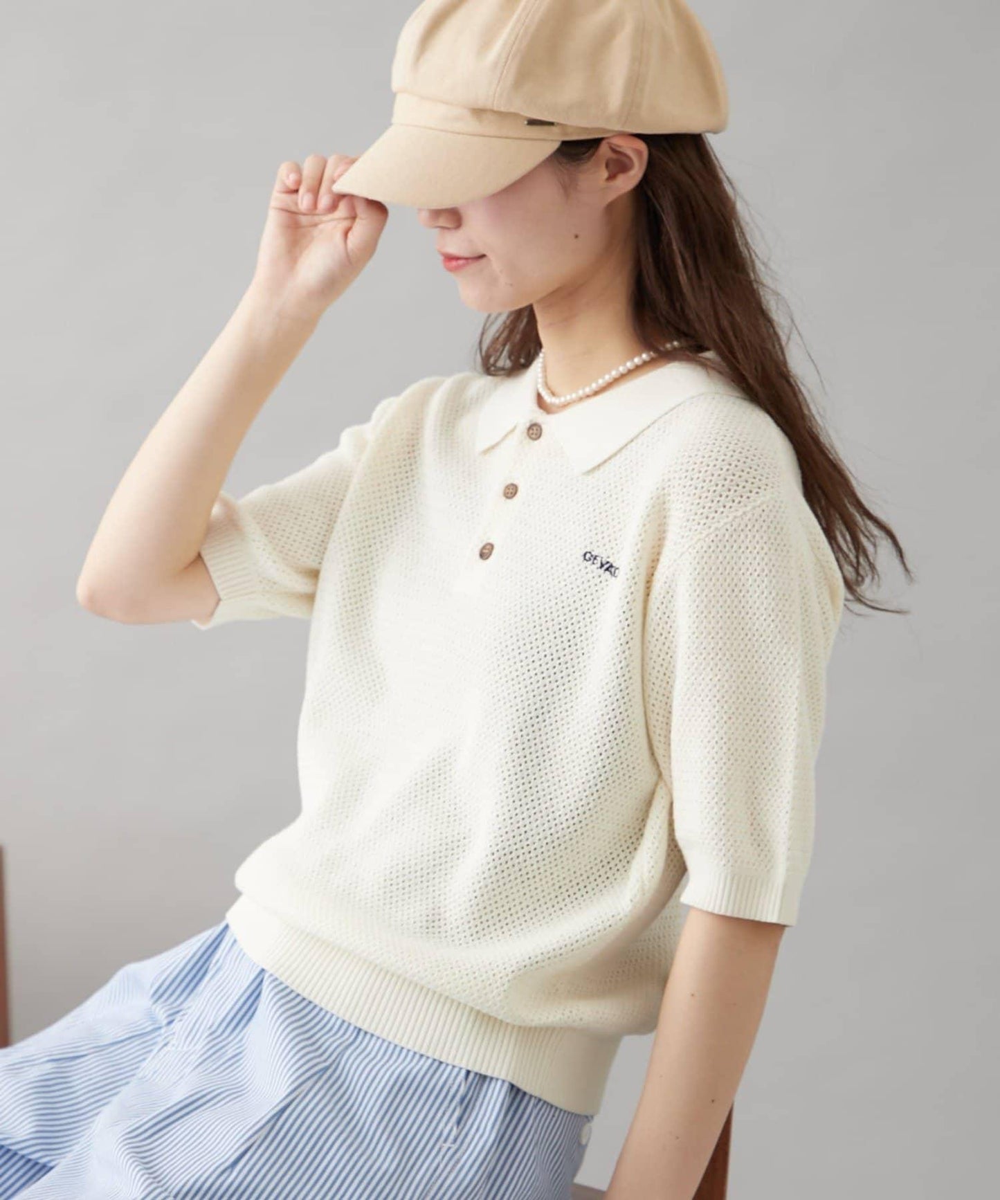 【GEVACO】短袖針織polo衫