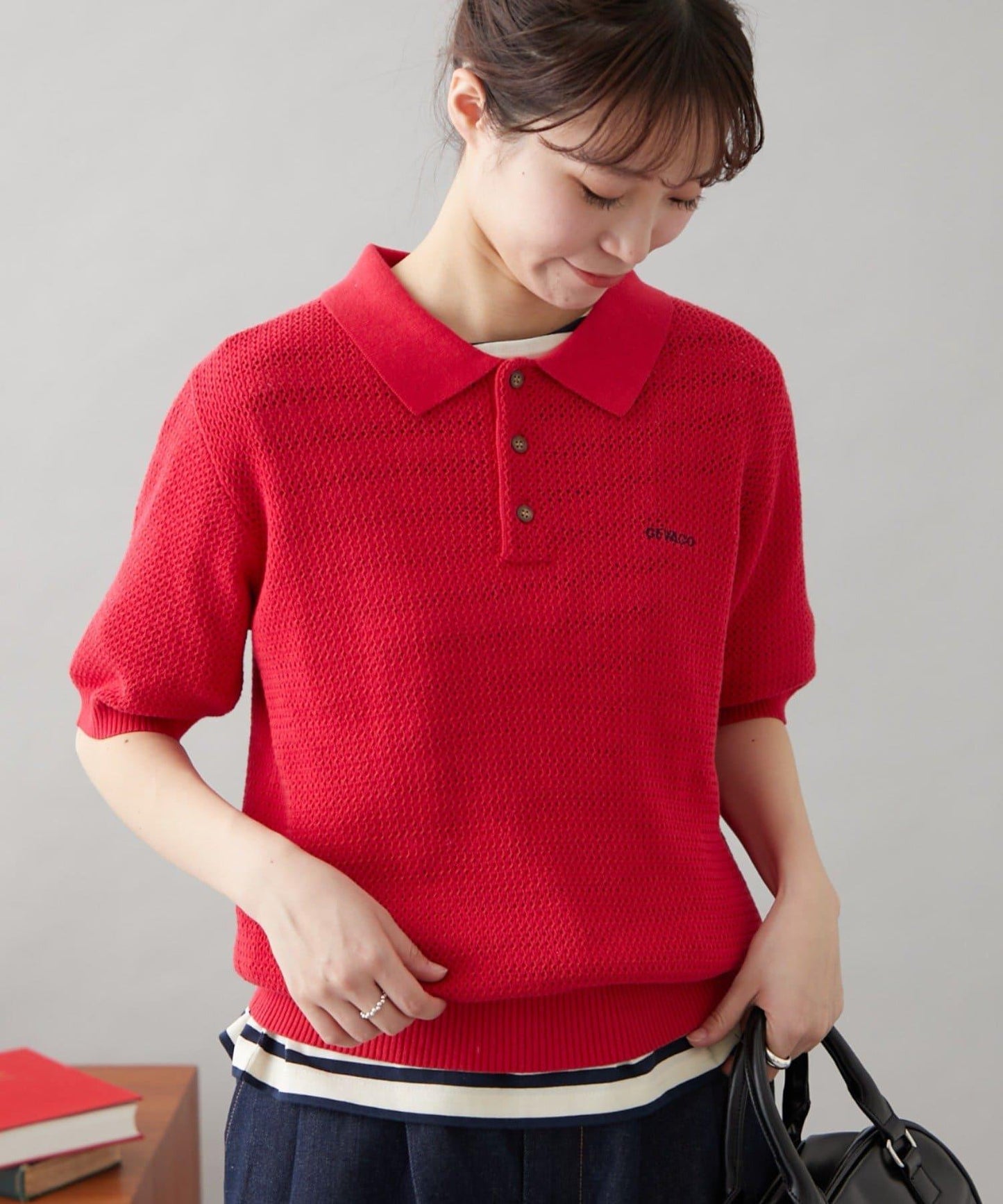 【GEVACO】短袖針織polo衫
