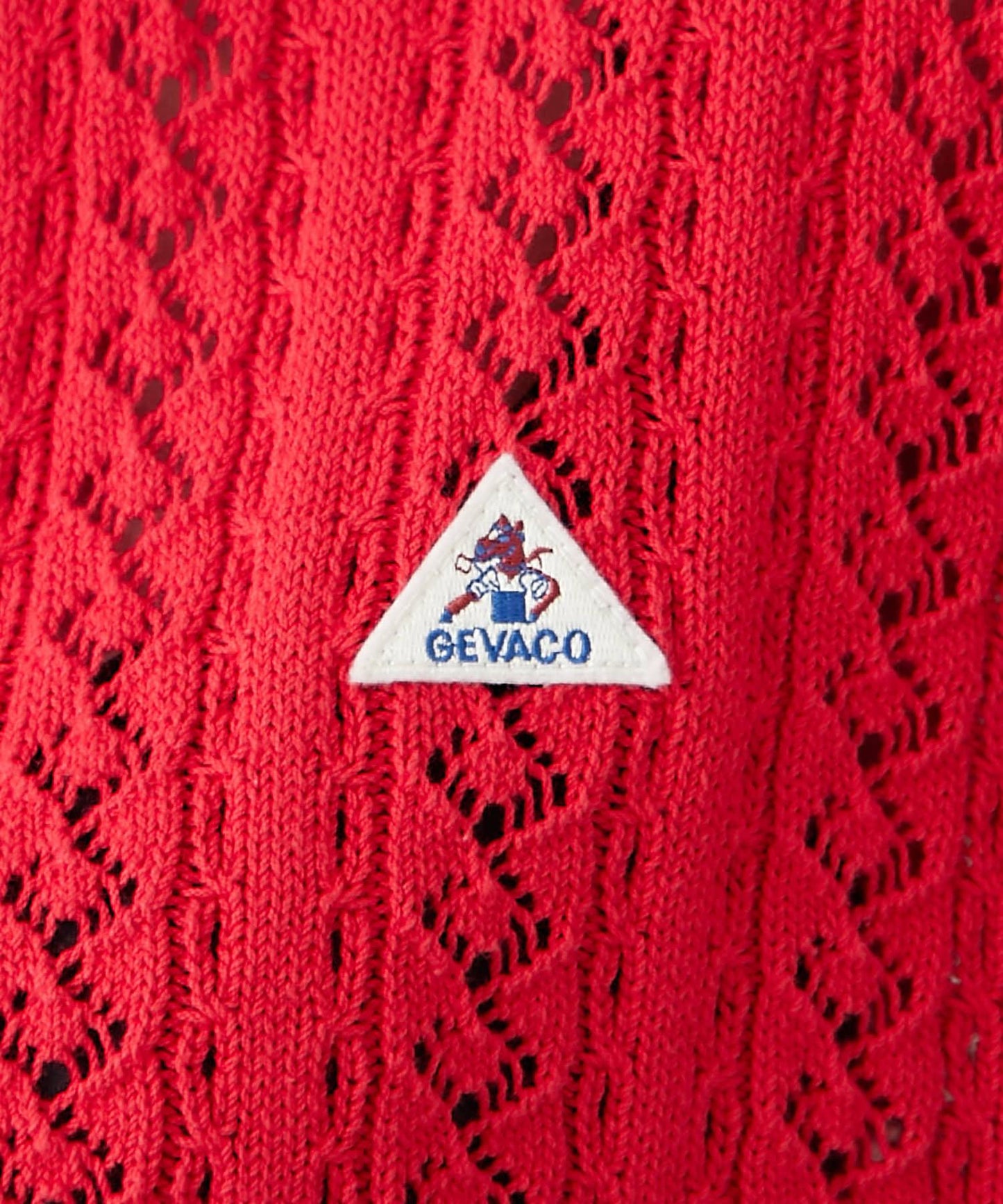 【GEVACO】透孔編織短袖開衫