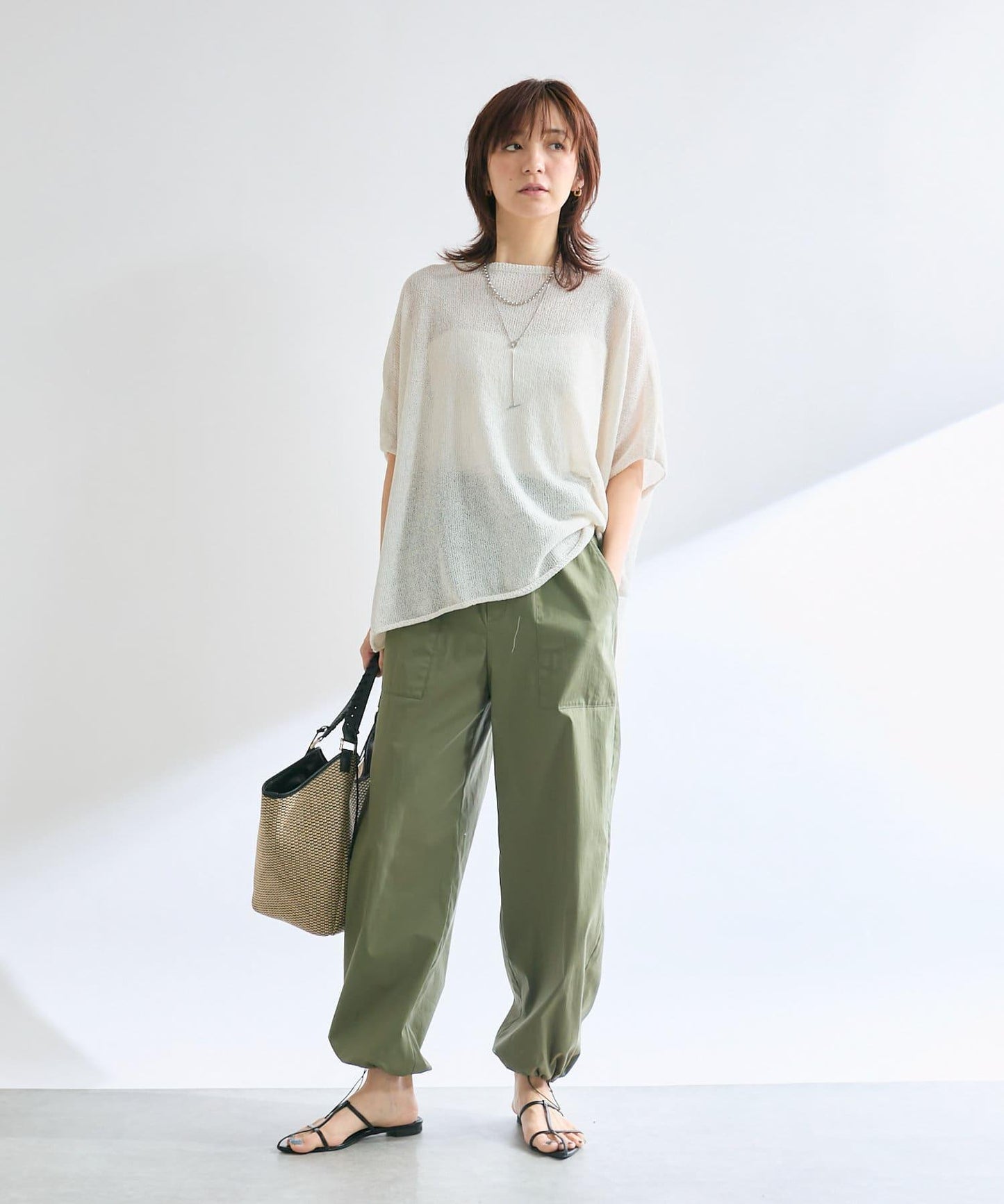 【清爽易穿】紙質雨披針織衫