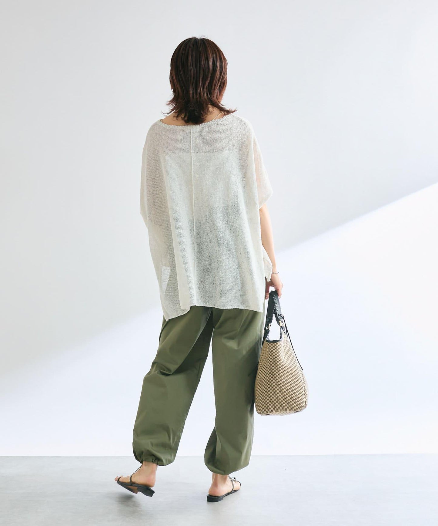 【清爽易穿】紙質雨披針織衫