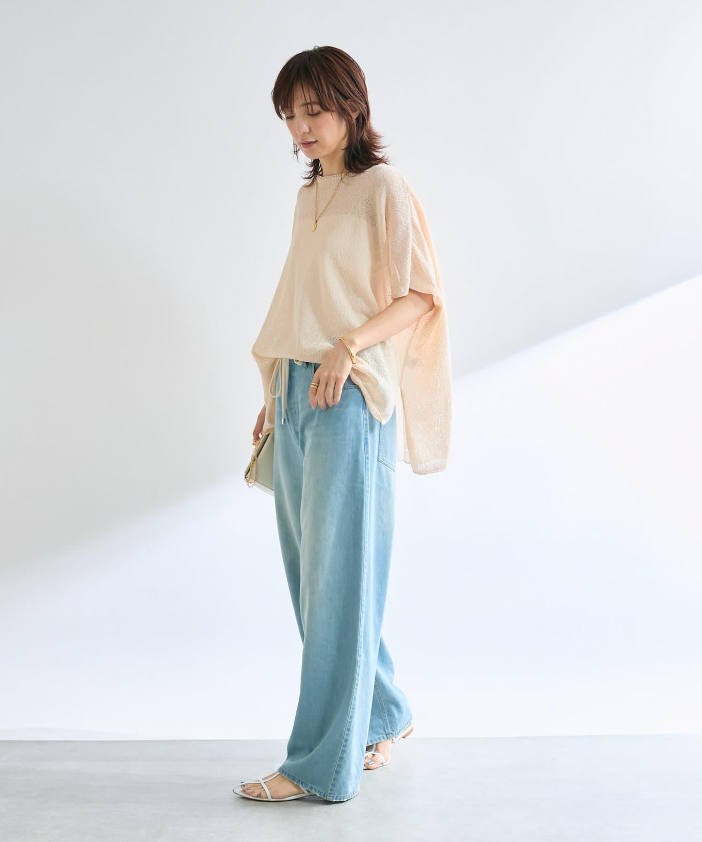 【清爽易穿】紙質雨披針織衫