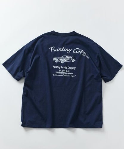 大尺寸後背印花圓領T恤 / Painting Co.