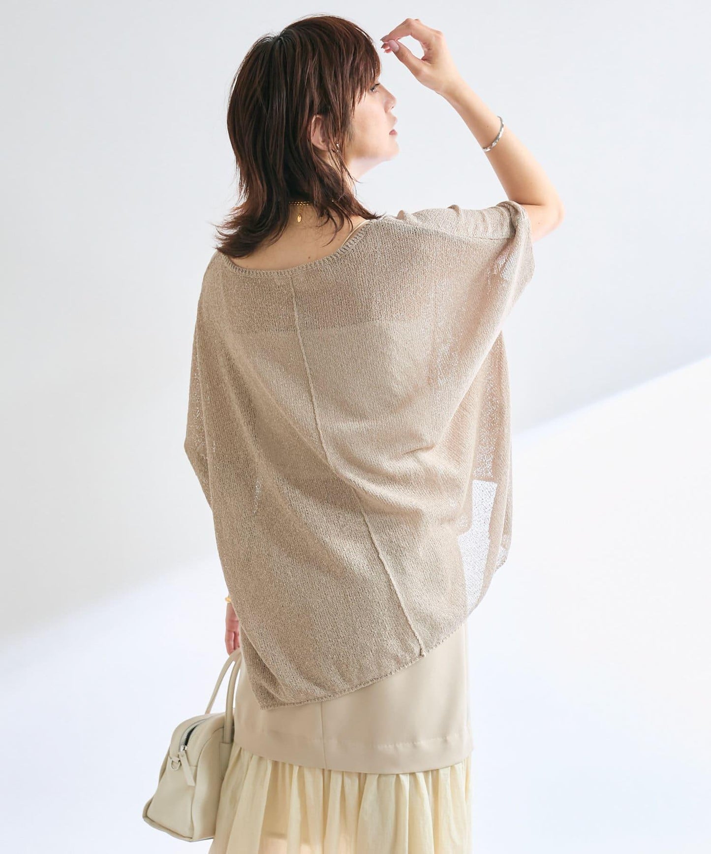 【清爽易穿】紙質雨披針織衫