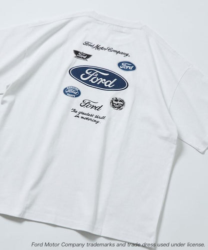 聯名 Ford 後背標誌刺繡印花T恤
