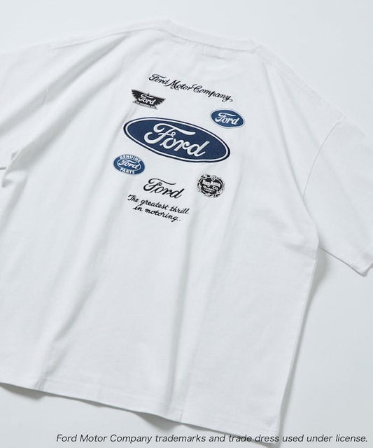 聯名 Ford 後背標誌刺繡印花T恤