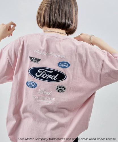 聯名 Ford 後背標誌刺繡印花T恤