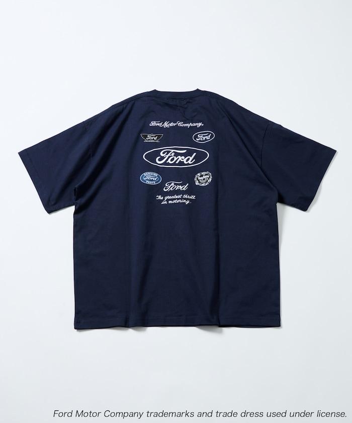 聯名 Ford 後背標誌刺繡印花T恤