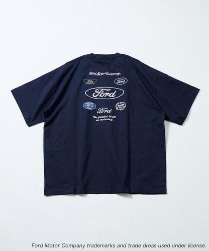 聯名 Ford 後背標誌刺繡印花T恤