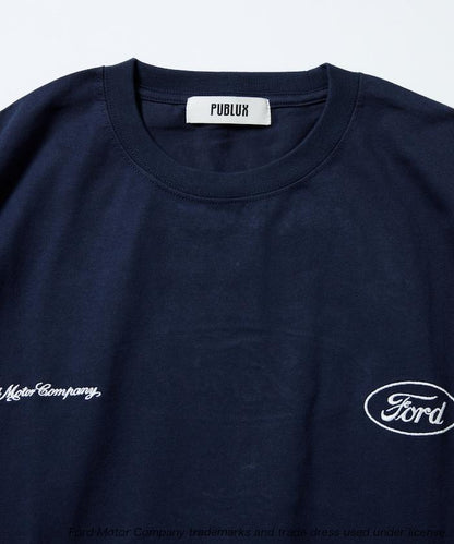 聯名 Ford 後背標誌刺繡印花T恤
