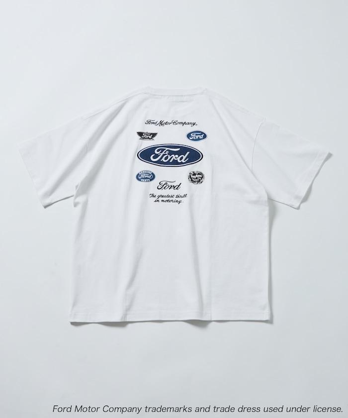 聯名 Ford 後背標誌刺繡印花T恤