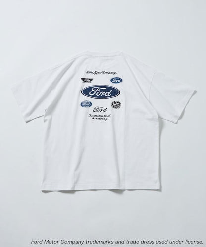 聯名 Ford 後背標誌刺繡印花T恤