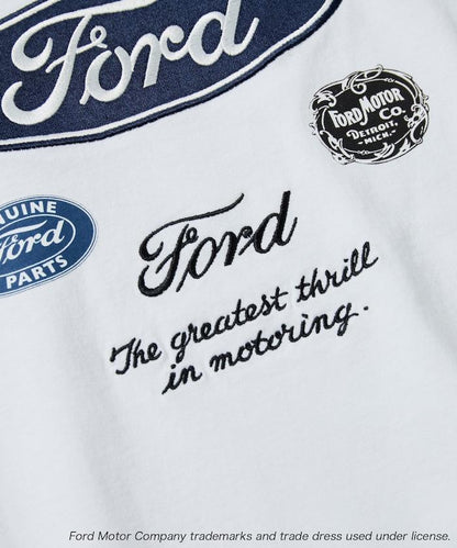聯名 Ford 後背標誌刺繡印花T恤
