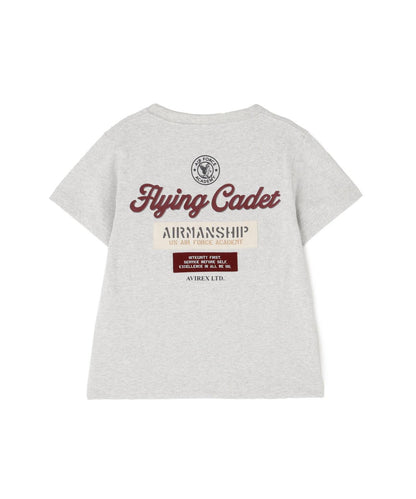 《KIDS / 兒童》CADET PATCH T-SHIRT / 軍校徽章 短袖T恤 / AVIREX / 阿維雷克斯