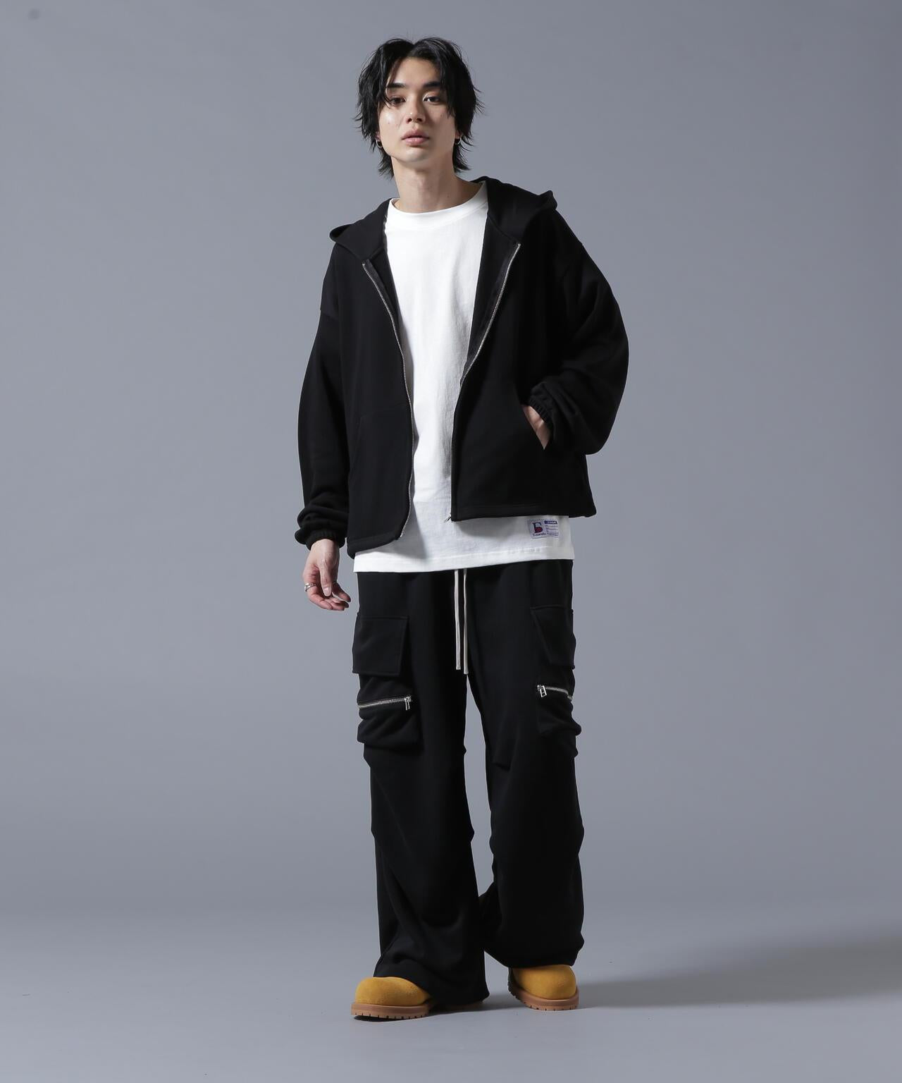 【&DEPOT限定】感謝款/汗水短款拉鍊帽T恤