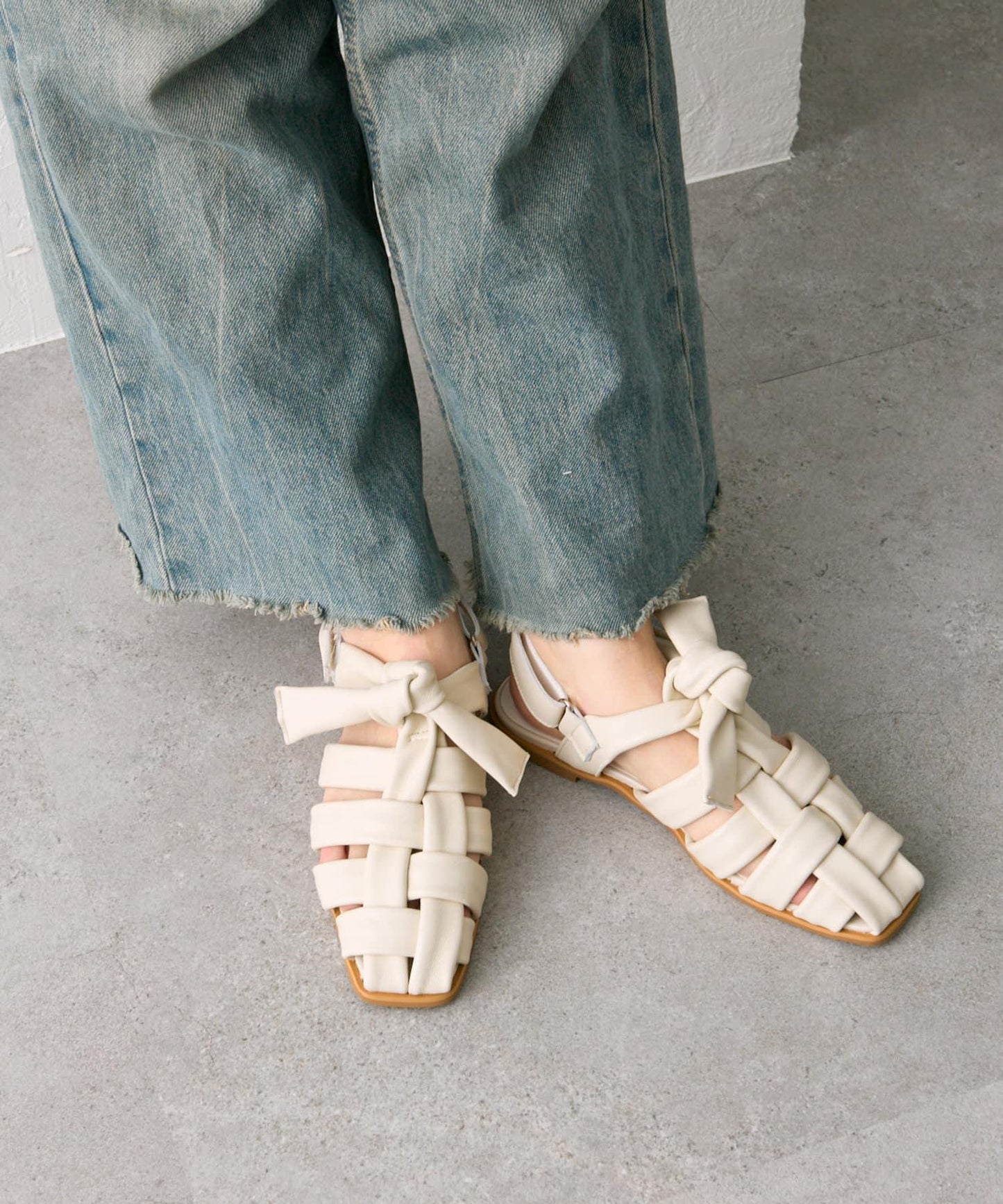 "S・M・L尺碼展開" 蝴蝶結涼鞋【SUM1 STYLE(斯密風格)】
