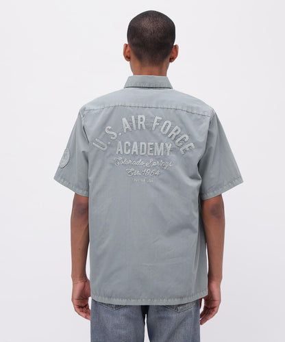 褪色工裝襯衫 "USAFA" / 褪色 短袖工裝襯衫 / AVIREX / 阿維雷克斯