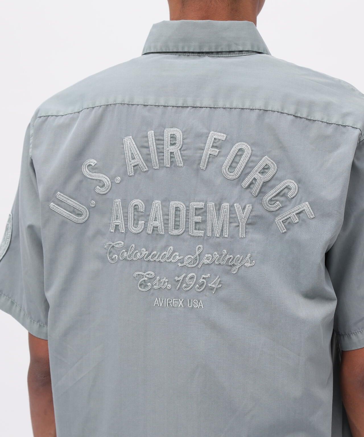 褪色工裝襯衫 "USAFA" / 褪色 短袖工裝襯衫 / AVIREX / 阿維雷克斯