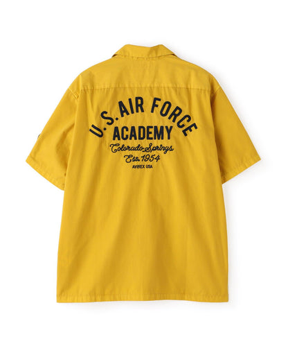 褪色工裝襯衫 "USAFA" / 褪色 短袖工裝襯衫 / AVIREX / 阿維雷克斯