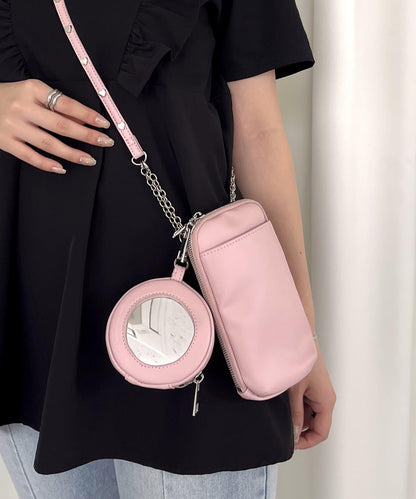 帶小包心形裝飾手機挎包