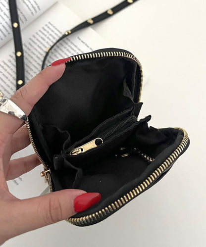 帶小包心形裝飾手機挎包