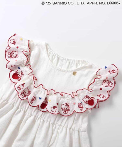 【連衣裙】【《三麗歐》】扇貝刺繡連衣裙