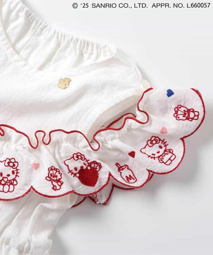【連衣裙】【《三麗歐》】扇貝刺繡連衣裙