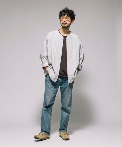 全拉鍊開衫 高級襯衫 長袖