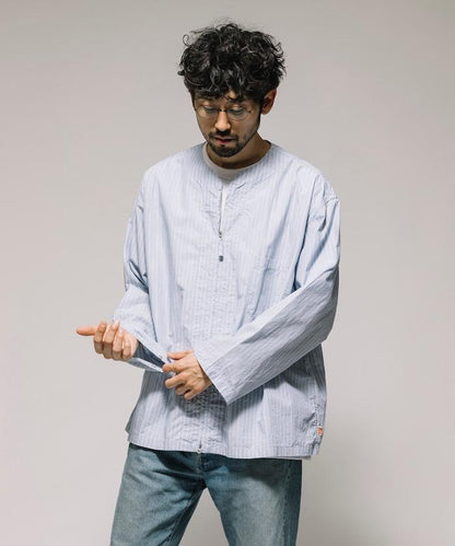 全拉鍊開衫 高級襯衫 長袖