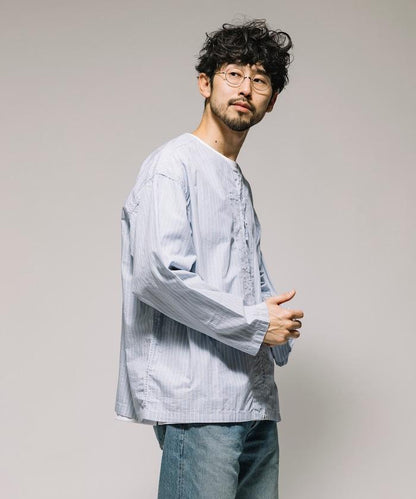 全拉鍊開衫 高級襯衫 長袖