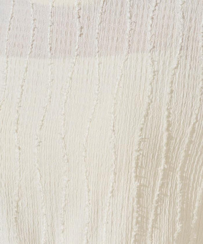 流蘇條紋提花短袖T恤