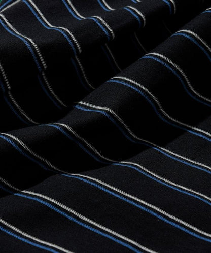 漸變印花 可反穿 圓領 條紋T恤