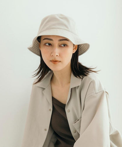 速乾材料 可摺疊 桶帽 亞麻風 居家護理