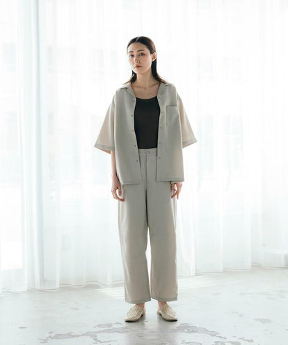 速乾麵料 舒適版型 休閒褲 亞麻風 居家護理