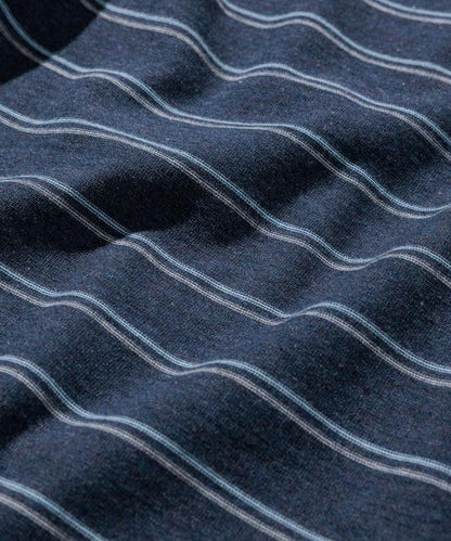 漸變印花 可反穿 圓領 條紋T恤