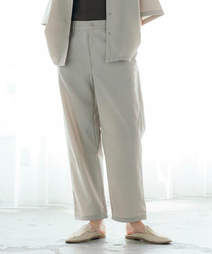 速乾麵料 舒適版型 休閒褲 亞麻風 居家護理