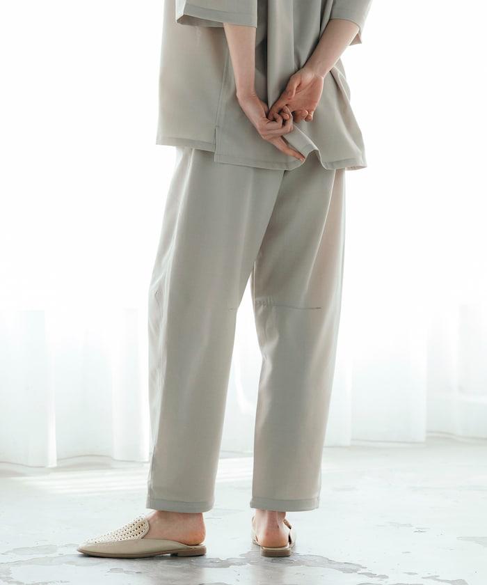 速乾麵料 舒適版型 休閒褲 亞麻風 居家護理