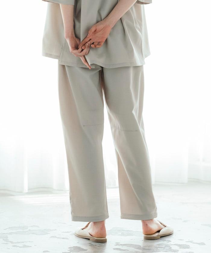 速乾麵料 舒適版型 休閒褲 亞麻風 居家護理