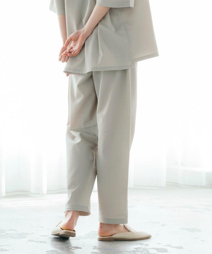 速乾麵料 舒適版型 休閒褲 亞麻風 居家護理