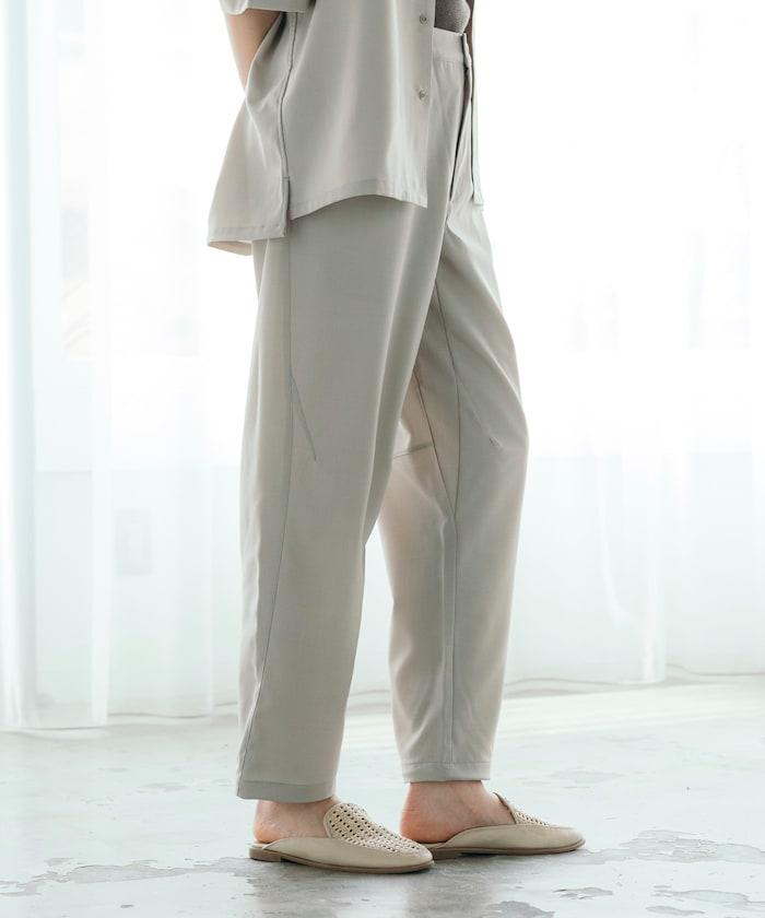 速乾麵料 舒適版型 休閒褲 亞麻風 居家護理