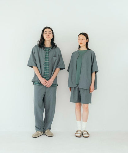 速乾麵料 舒適版型 休閒褲 亞麻風 居家護理