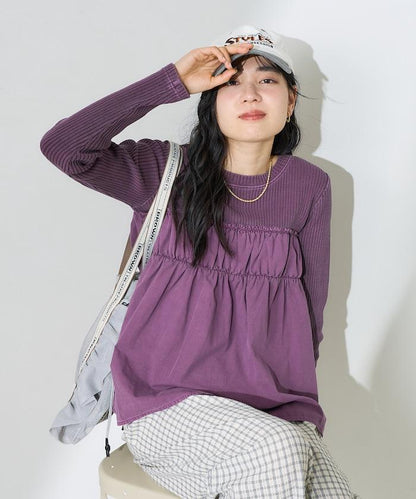 軍裝風連帽領顏料T-shirt