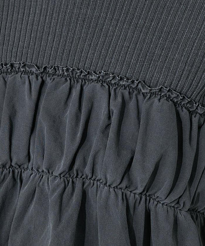 軍裝風連帽領顏料T-shirt