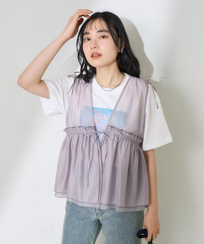 閃亮 奧維綢馬甲