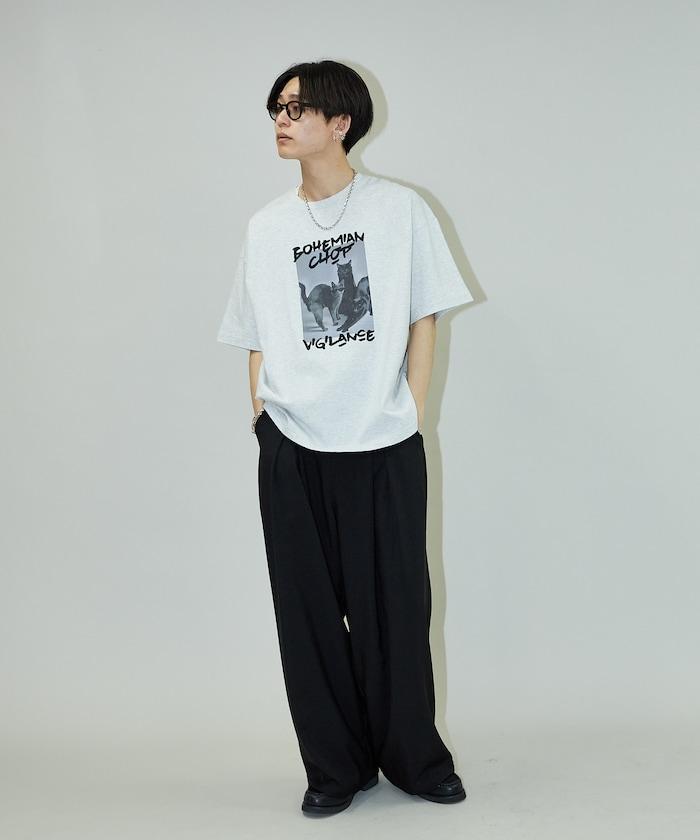 三貓動物印花T恤
