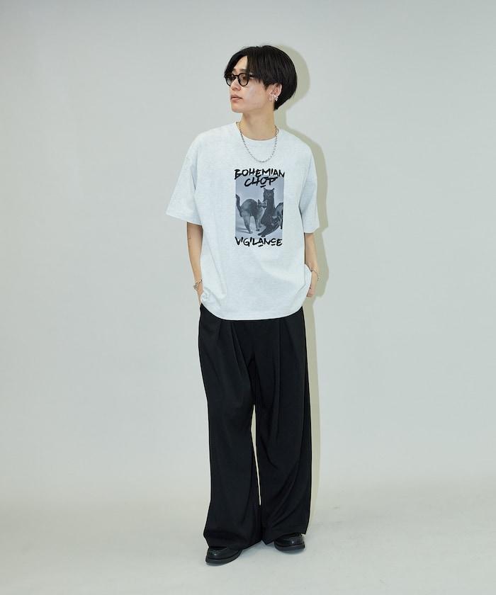 三貓動物印花T恤