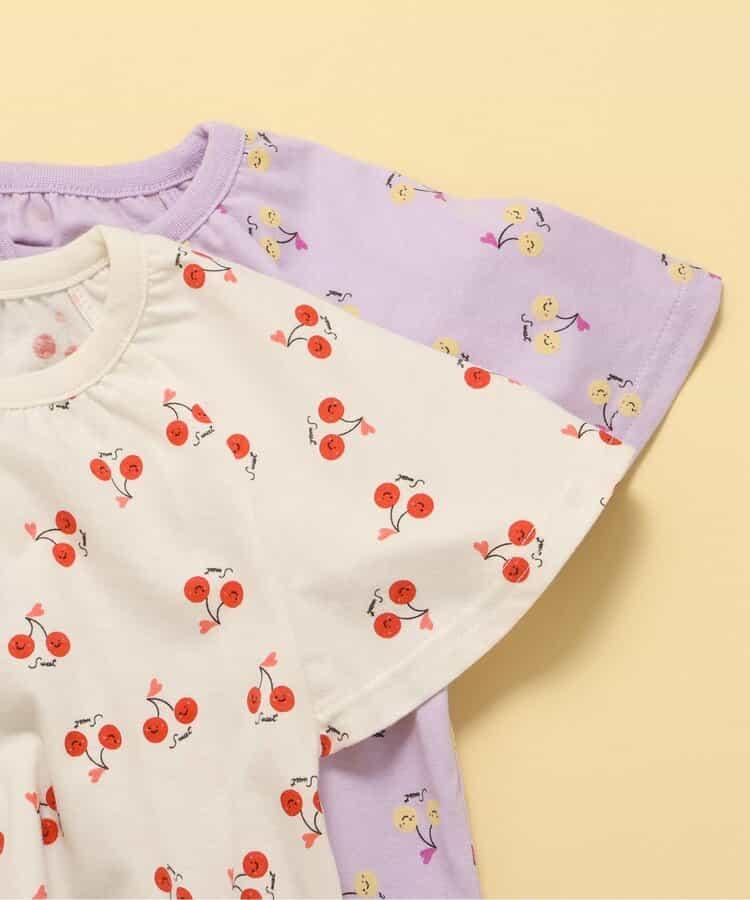 櫻桃前開襯衫睡衣