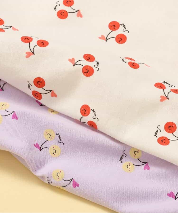 櫻桃前開襯衫睡衣