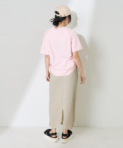 女孩子照片海灘拱形logo T恤